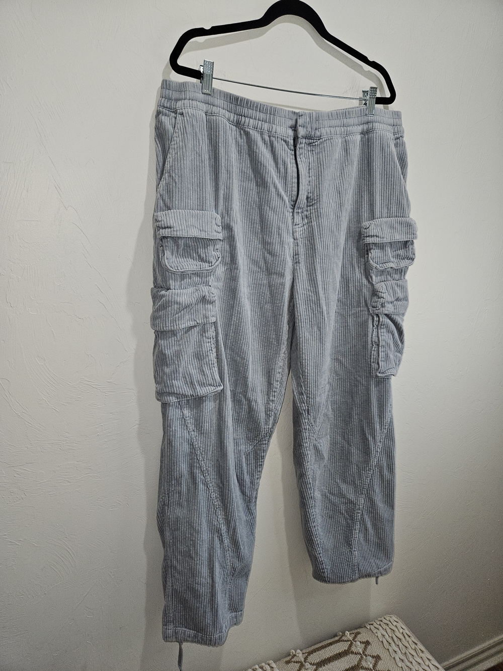 KITH Light Blue Gray Men's Cargo Pants *Repaired* Size XXL Extra Extra Large